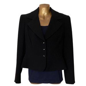 Max Mara Cropped Black Jacket | Pianoforte Collezone | Business Casual